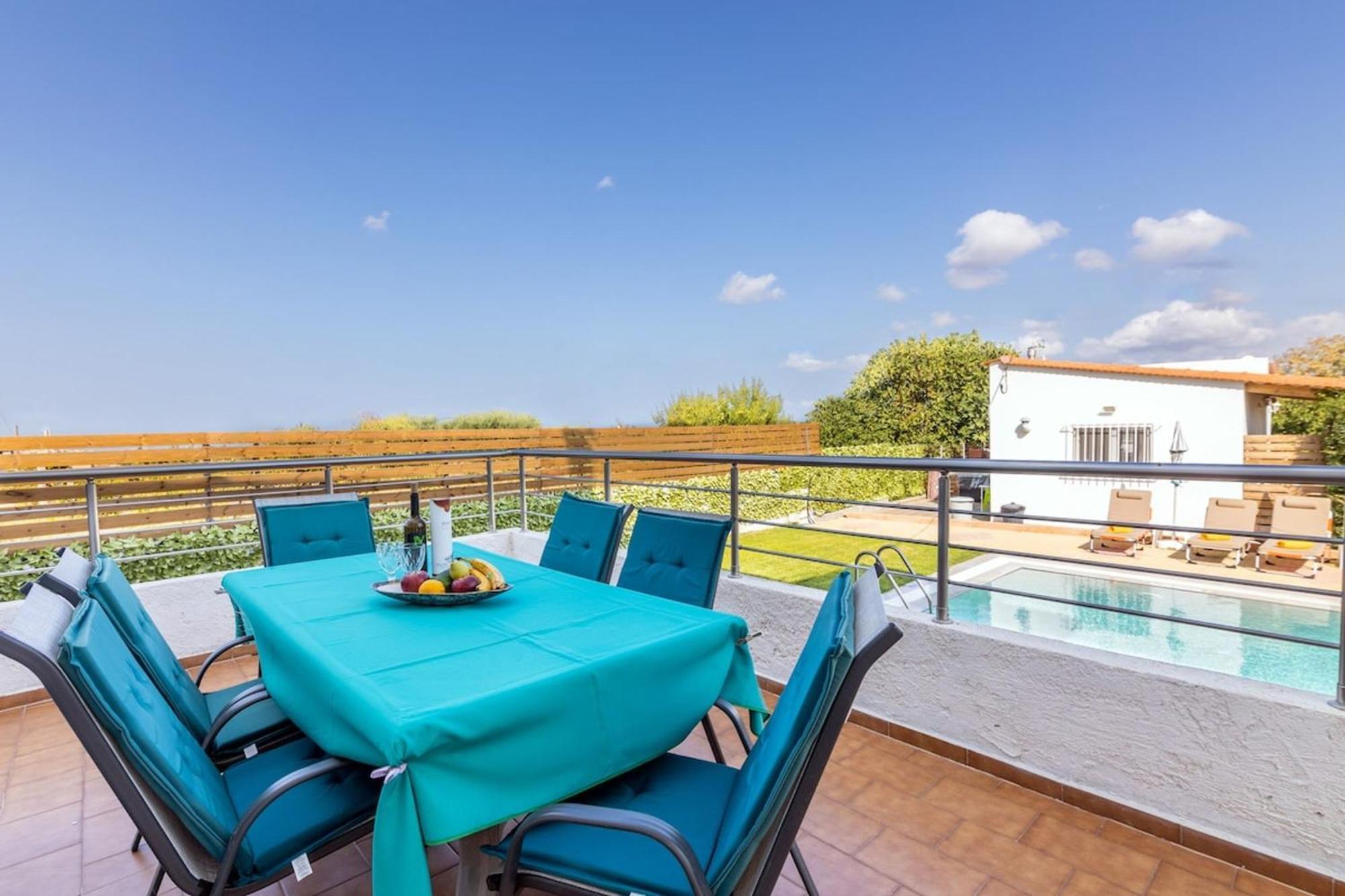 Amazing Villa Chrysanthi With Private Pool In Heraklion Epano Vathia エクステリア 写真